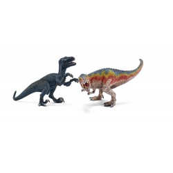 T-Rex und Velociraptor, klein